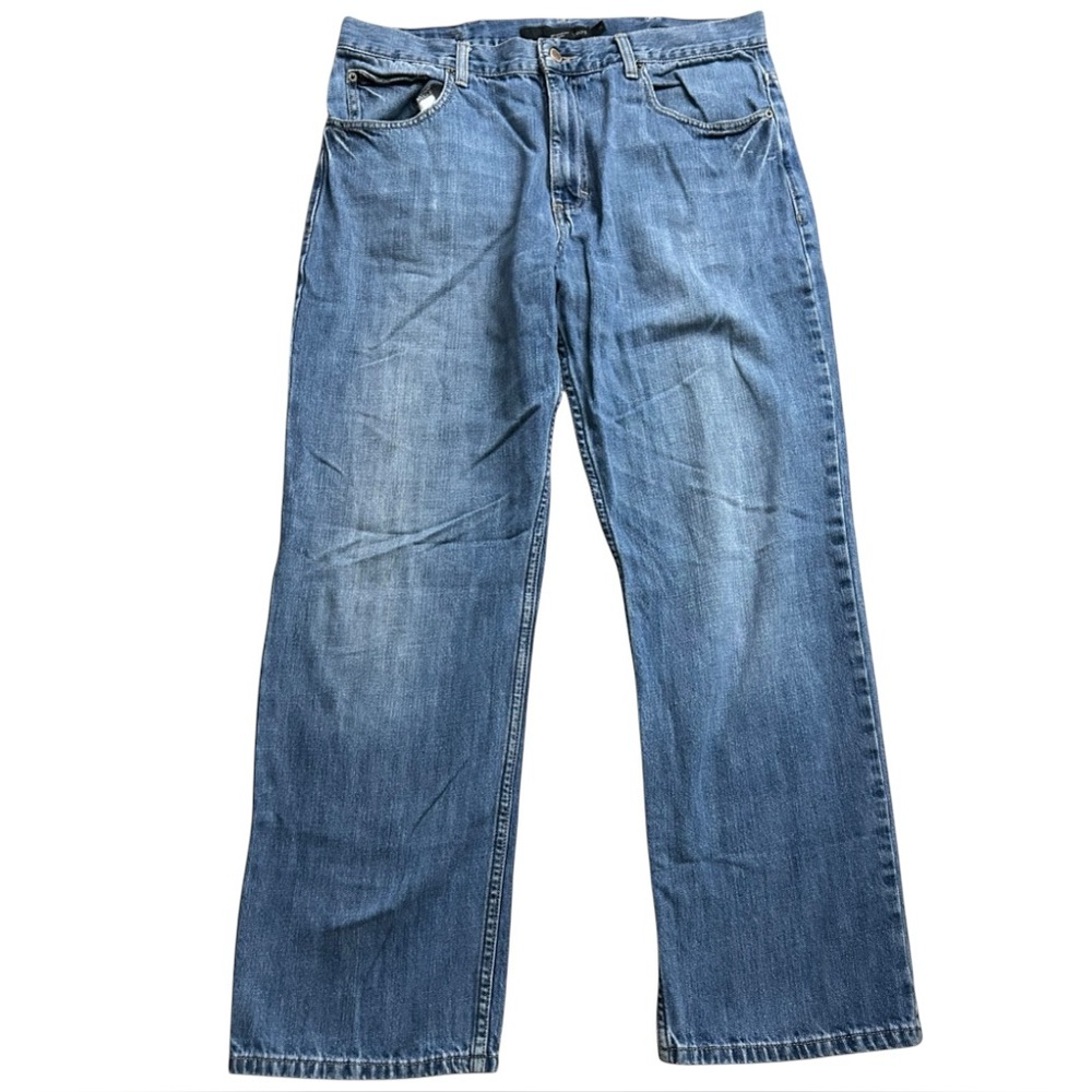 Calvin Klein Jeans Men’s Blue Denim Pants –‎ Straight Leg Medium Wash 36x28